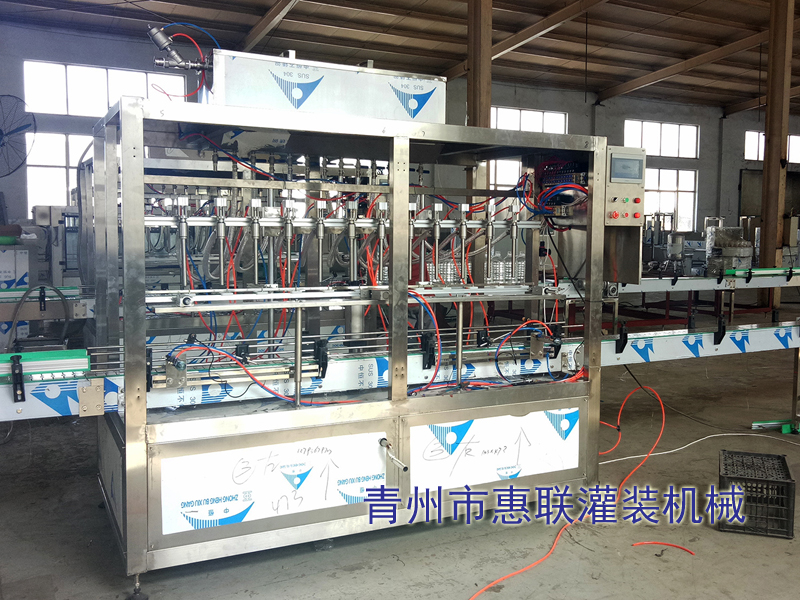 12頭直線式水劑液體灌裝機