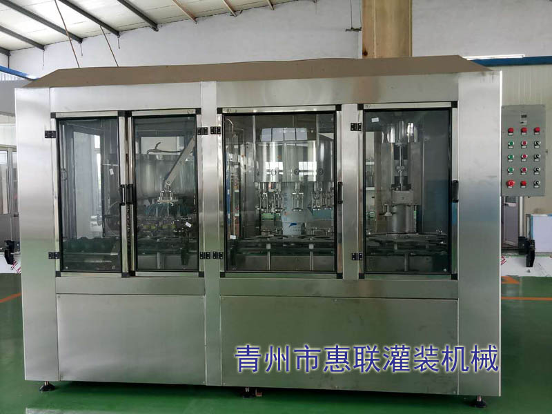 葡萄酒洗瓶灌裝壓蓋一體機 